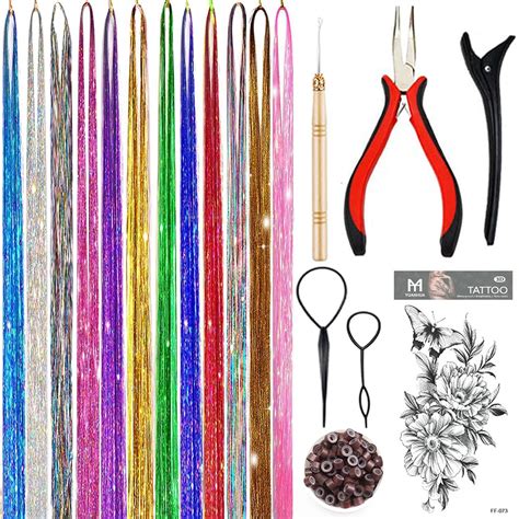 hair tinsel kit|yuuyee hair tinsel kit.